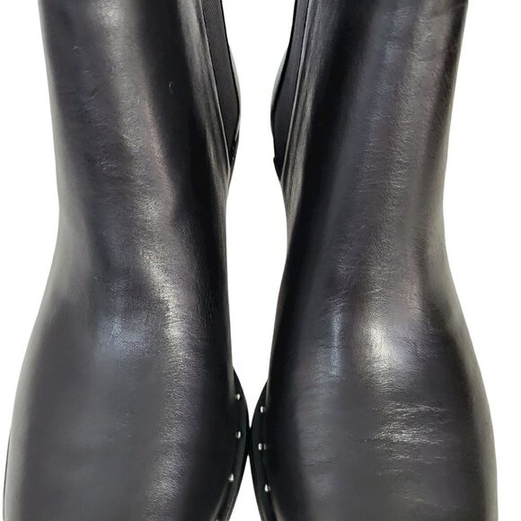 CHARLES BY CHARLES DAVID Black Leather Pointed Toe Chelsea Booties | 8.5 - Picture 4 of 16